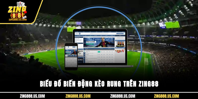 Biểu đồ biến động kèo rung trên Zing88