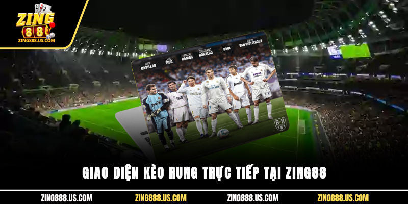 Giao diện kèo rung trực tiếp tại Zing88