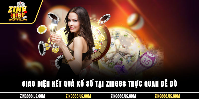 Giao diện kết quả xổ số tại Zing88 trực quan, dễ dò