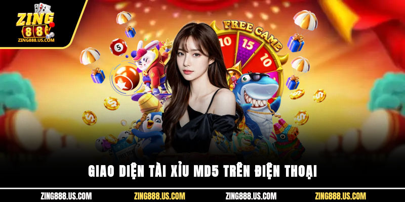 Giao diện tài xỉu MD5 trên điện thoại